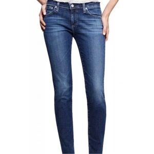 AG The Stilt Cigarette Leg Jeans Dark Wash 25R Casual Everyday Made in USA